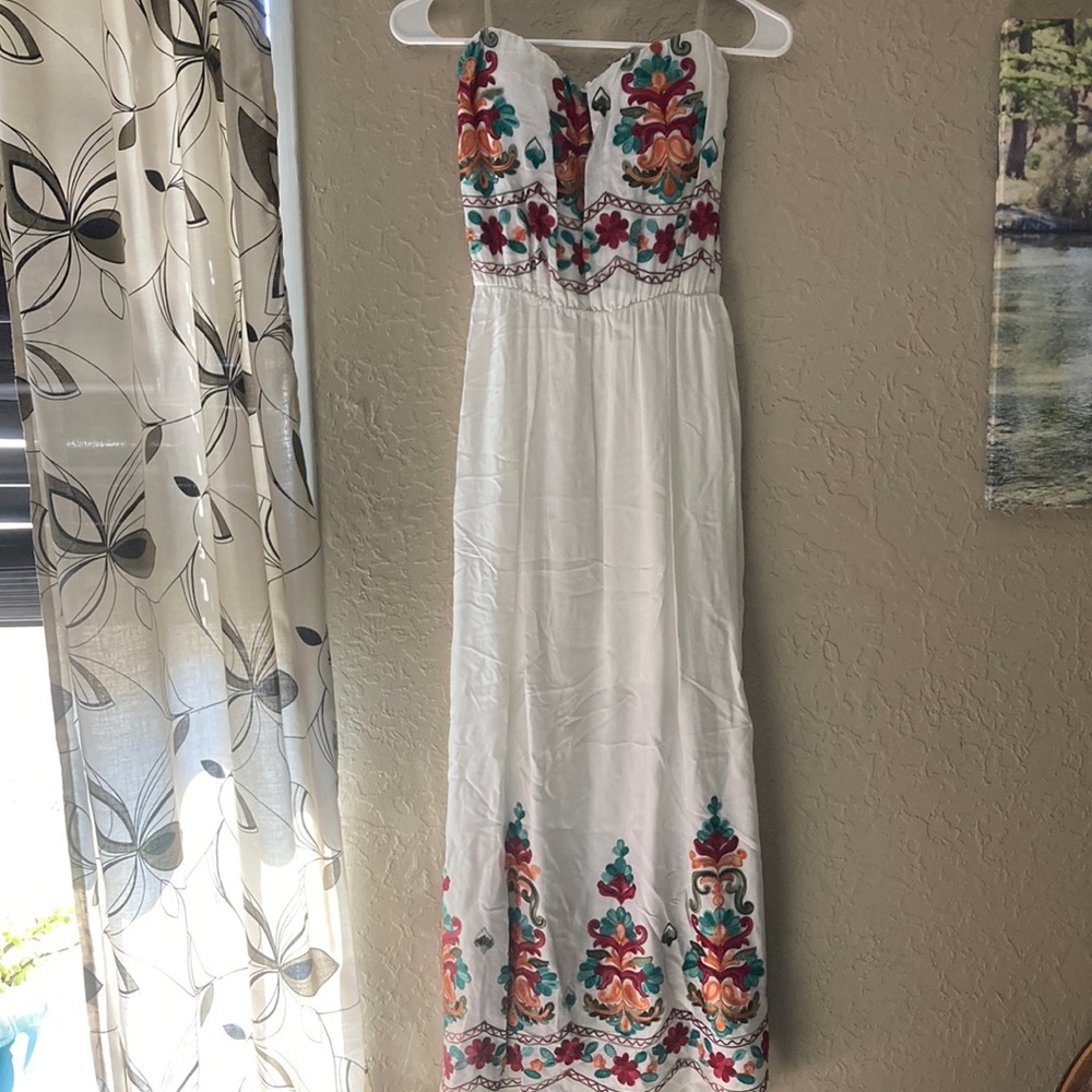 Embroidered Maxi Dress